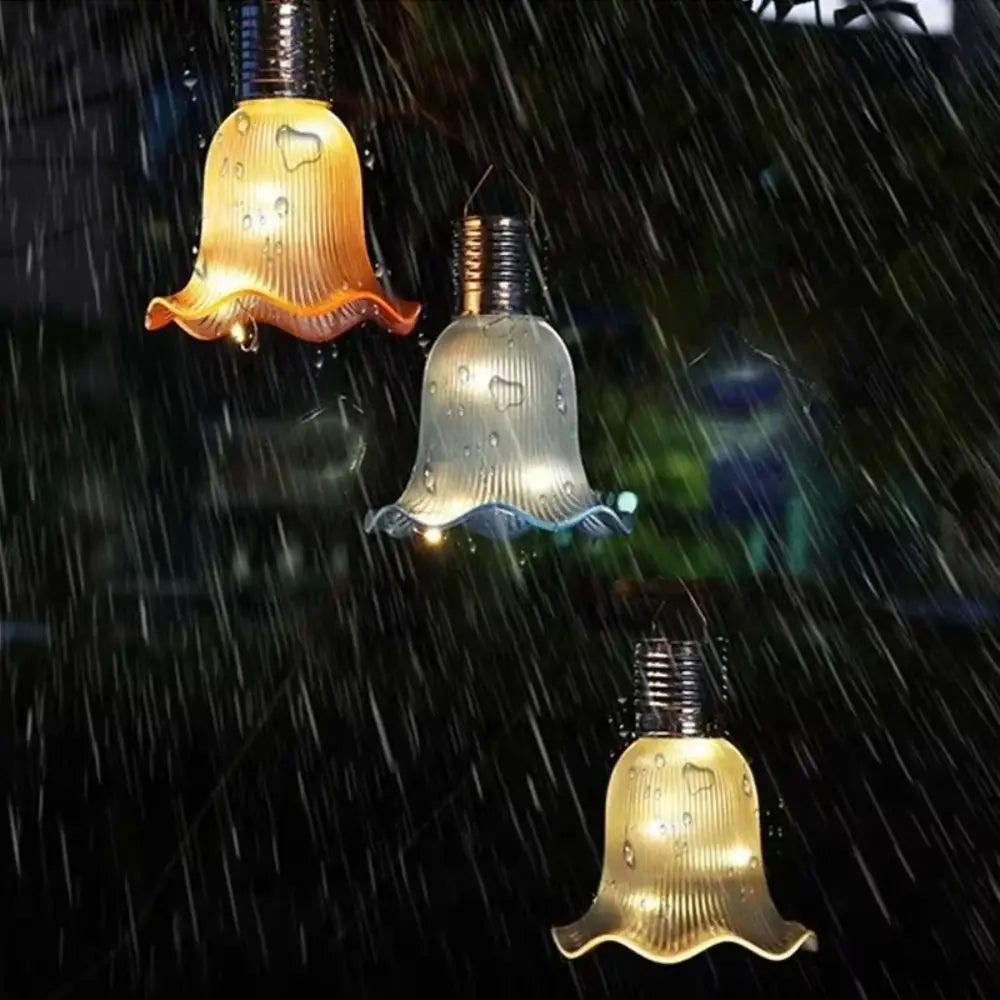 Warm White Solar Patio String Lights Waterproof Solar Powered Waterproof Fairy Lights LED Ballet Skirt Shape Hanging Lights Oasis Select