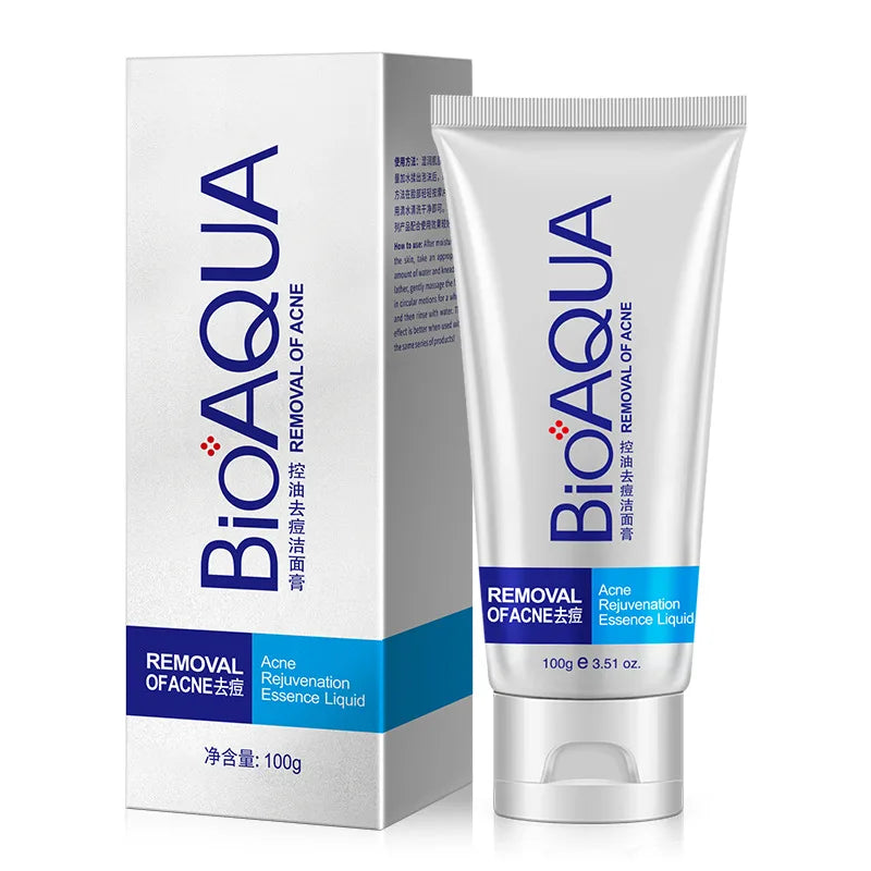 BIOAQUA Anti-Acne Foaming Face Wash – Blackhead & Wrinkle Foaming Facial Cleanser Oasis Select