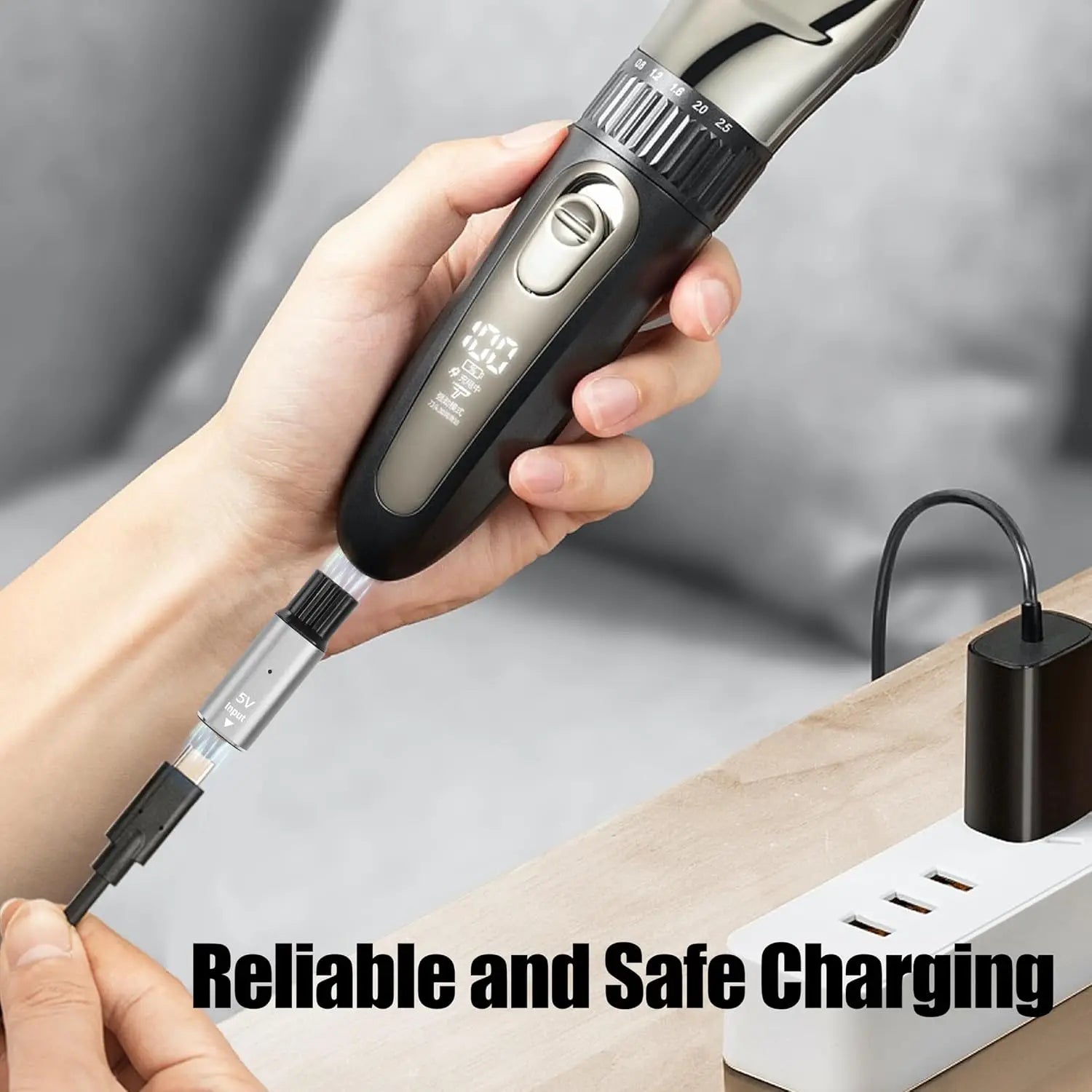 USB-C Shaver Adapter for Philips OneBlade QP6510 QP6520 QP6530 Shaver Charging Adapter Oasis Select