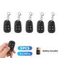 433 Mhz RF Copy Remote Control Key 433.92mhz 4CH Transmitter Duplicated Cloning Code Car Key Fob Electric Garage Door Opener Oasis Select 5PCS