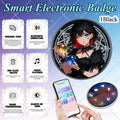 Anime Electronic Badge – Smart Screen Brooch for Fans & Events