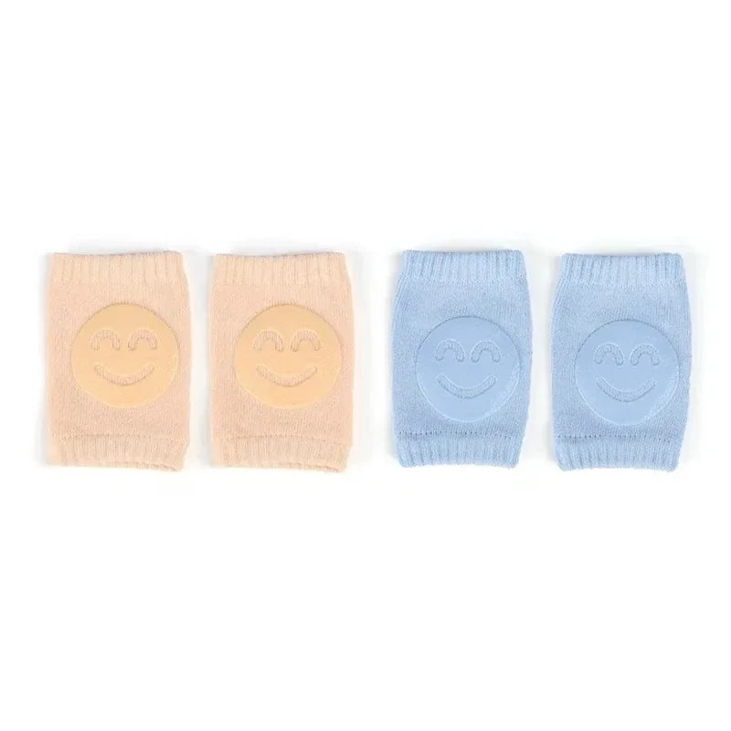 Baby Knee Pad Kids Safety Crawling Elbow Cushion Infants Toddlers Protector Safety Kneepad Leg Warmer Girls Boys Oasis Select Khaki-blue color
