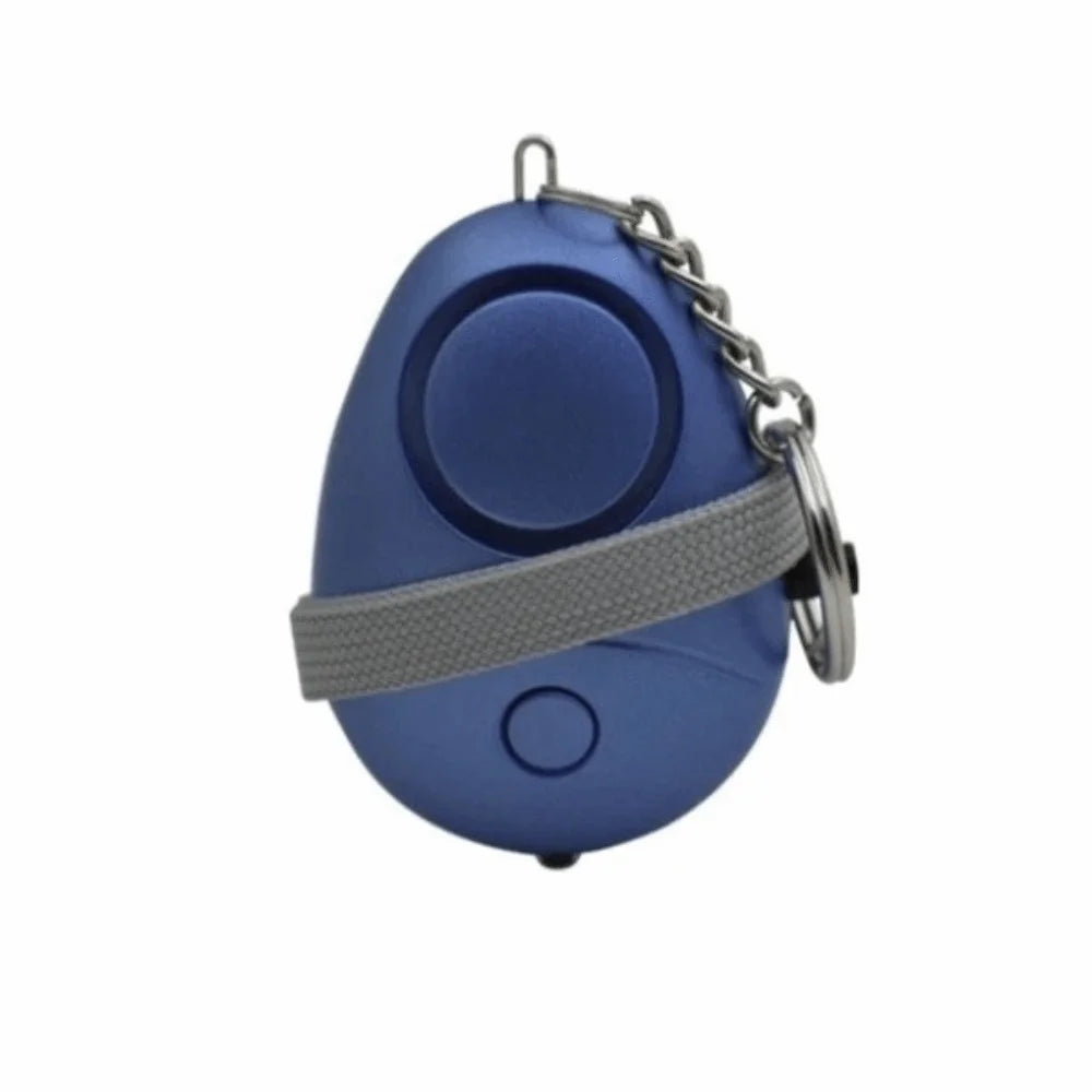 Sound Alert Loud Siren Personal Alarm LED Flashlight Egg-shaped Security Alarm 130dB Sound Safety Alarm Travel Oasis Select Blue