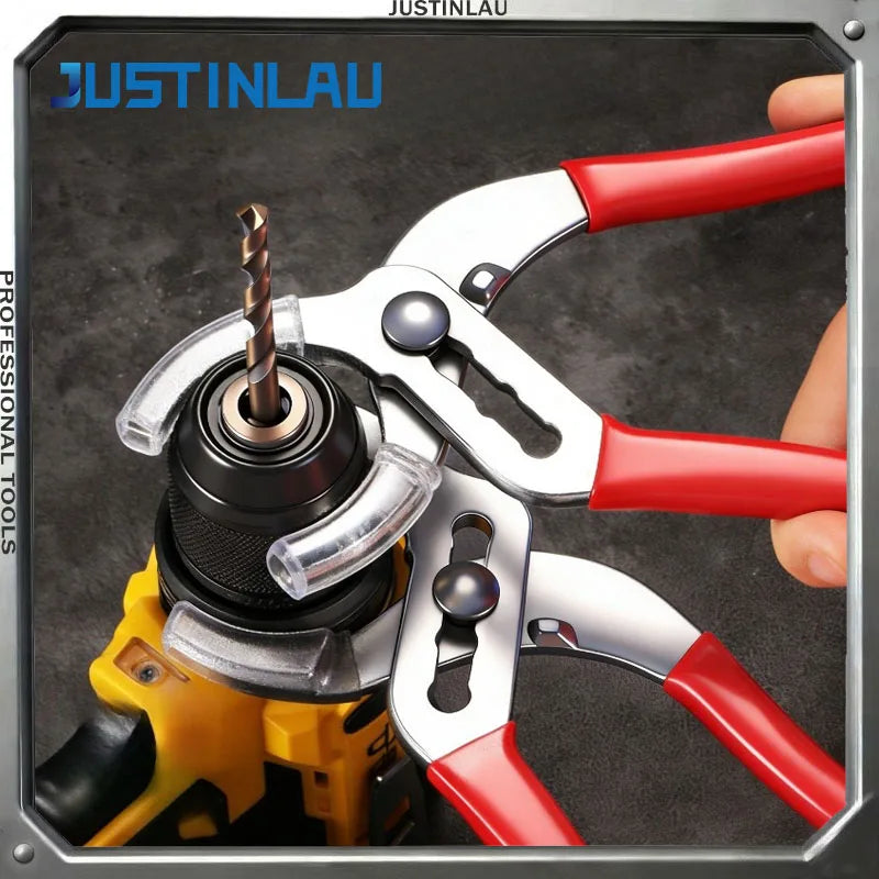 JUSTINLAU 1PC Multifunctional Anti Slip Durable Adjustable Electric Drill Chuck Pliers Large Opening Hand Drill Chuck Pliers Oasis Select