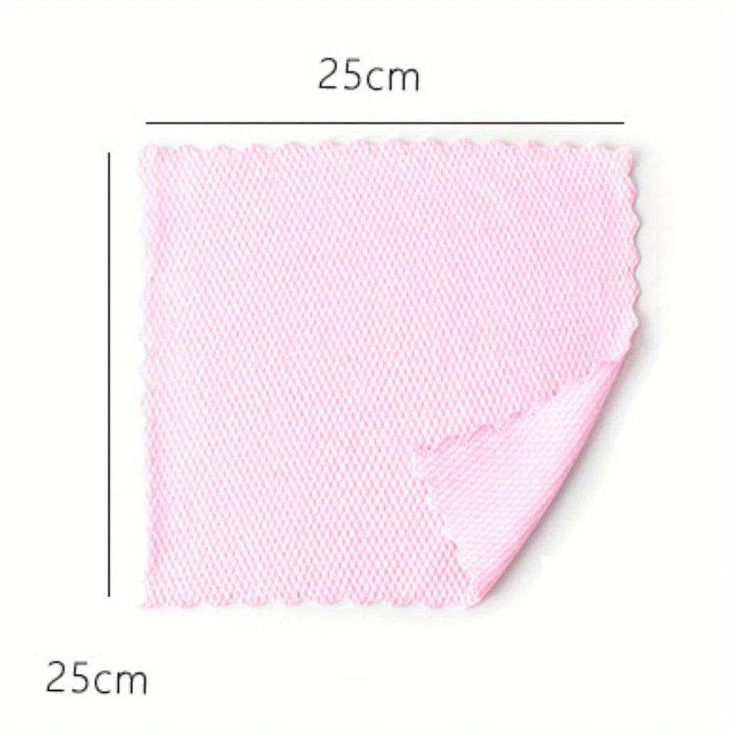 Efficient Glass Cleaning Towel MIrror Cleaning Cloth Absorbent Kitchen Towels 25x25cm Napkin for Glass Dish Washing Wiping Rag Oasis Select