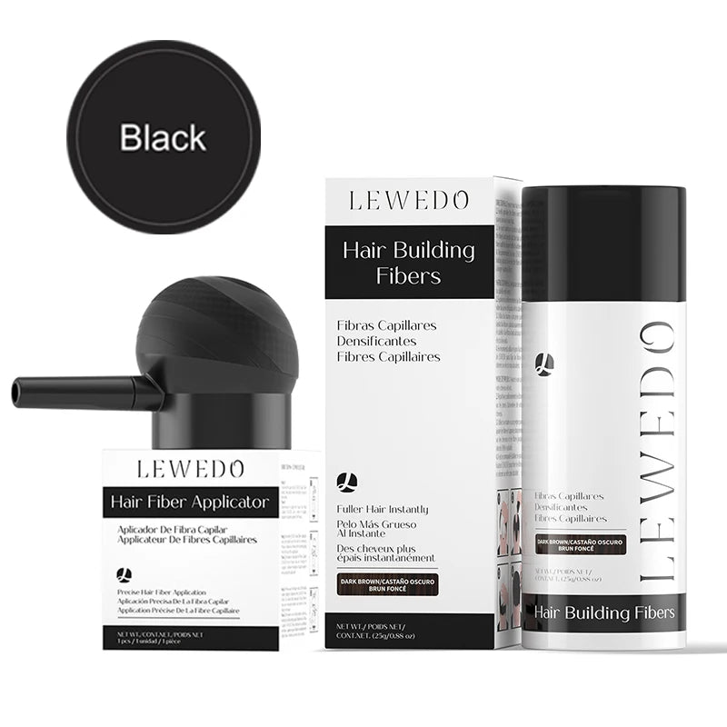 LEWEDO Hair Fiber Set 25g – Volumizing Fibers for Men