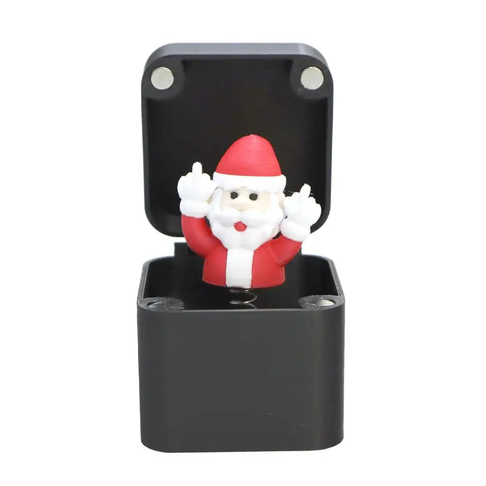 Christmas Middle Finger In A Box Prank Figure Home Party New Year Bouncing Character Statue Decoration Prop Special Special Gift Oasis Select 05