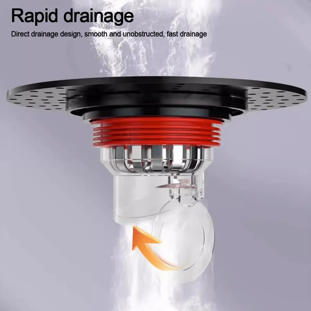 With Grid Grate Cover Shower Floor Drain Core Insect Proof Dectable Anti-odor Floor Drain Anti Blocking Backflow Preventer Oasis Select