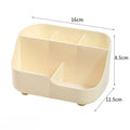 Large-capacity desktop storage box, compartmentalized storage box, simple pen holder, cosmetic and stationery storage basket Oasis Select beige