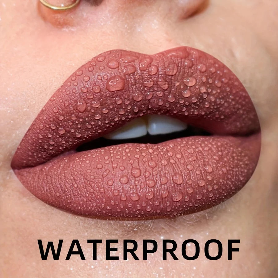 MCD 19-Shade Matte Velvet Liquid Lipstick – Waterproof Lip Glaze
