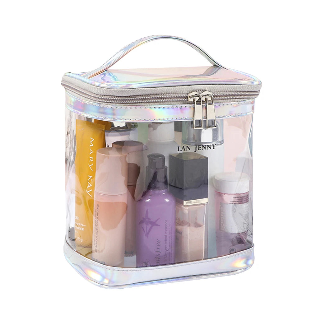 Clear PVC Makeup Bag – Waterproof TSA Travel Cosmetic Organizer