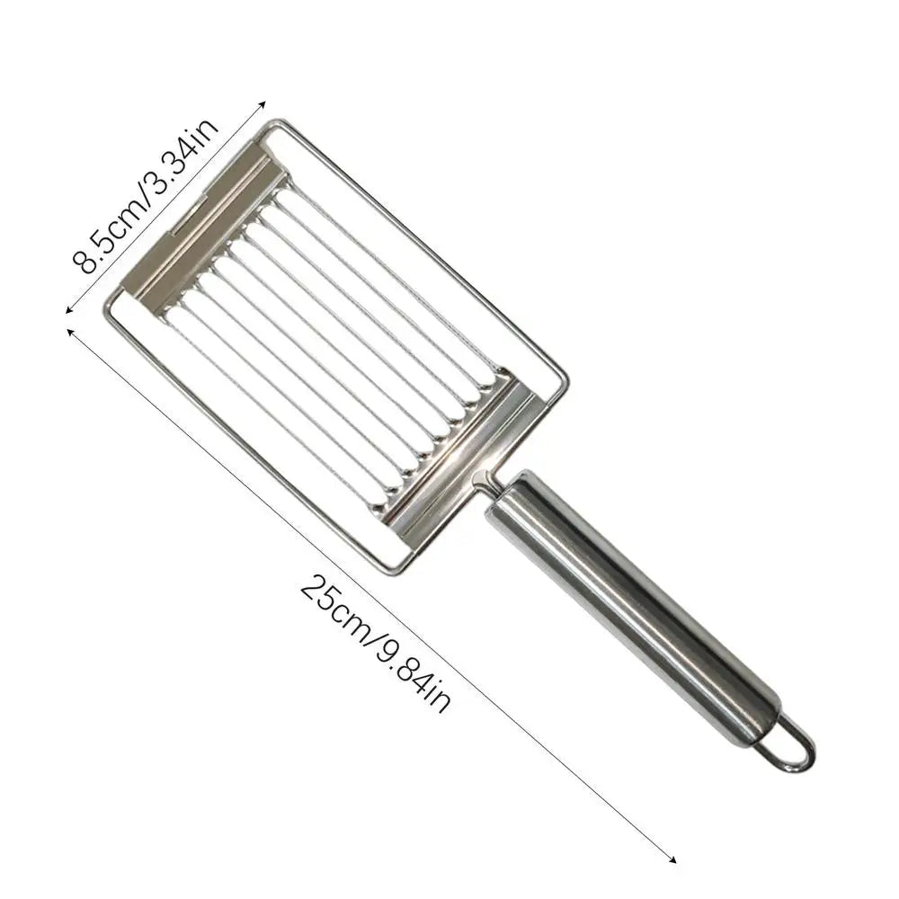 Stainless steel Hand Slicer Handheld Boiled Egg Slicer Onion Chopper Kitchen Gadgets Tomato Slicing Tool for Egg Ham Fruit Oasis Select 01 Random color