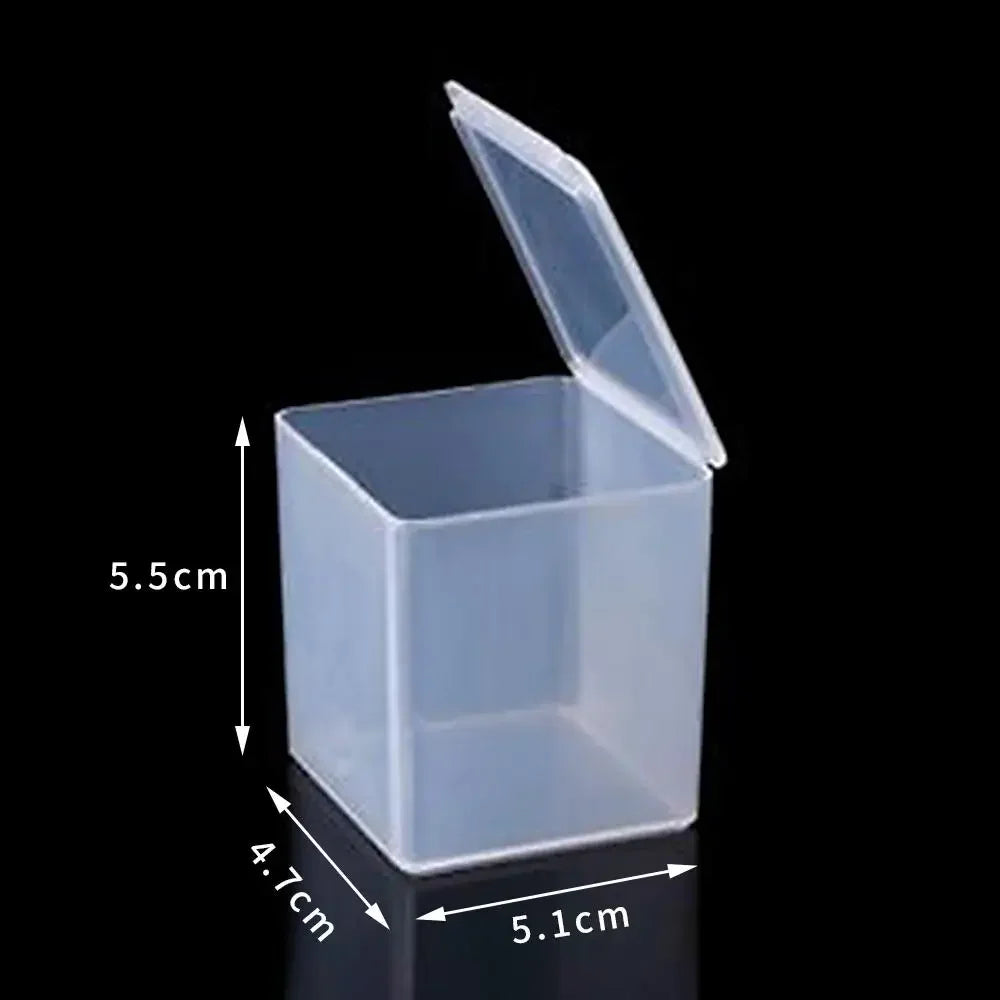 1pc 6 Grids Compartments Plastic Transparent Organizer Jewel Bead Case Cover Container Storage Box For Jewelry Pill Coin Sundry Oasis Select Transparent11