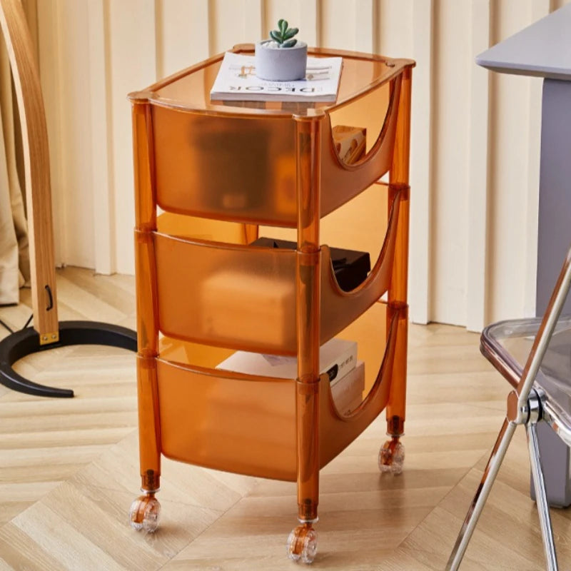 Creative acrylic multi-layer removable shelves ins bedroom kitchen trolley bathroom storage cabinet Oasis Select
