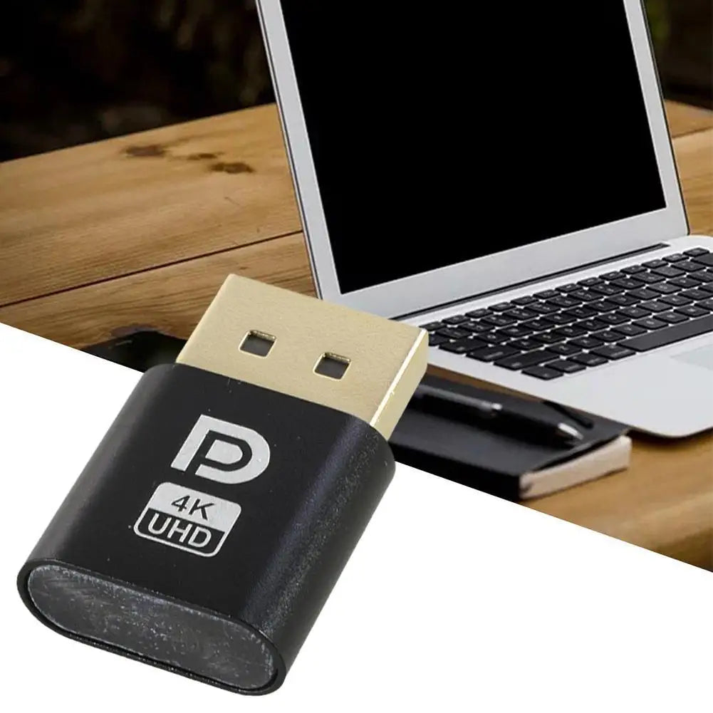 4K DisplayPort Dummy Plug | EDID Headless Virtual Display Adapter
