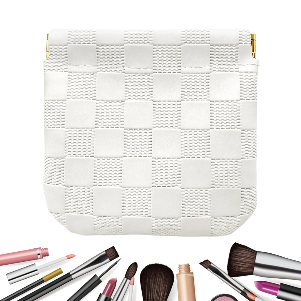Small Auto-Closure Makeup Bag – Travel Cosmetic & Jewelry Pouch Cosmetic Travel Pouch Oasis Select