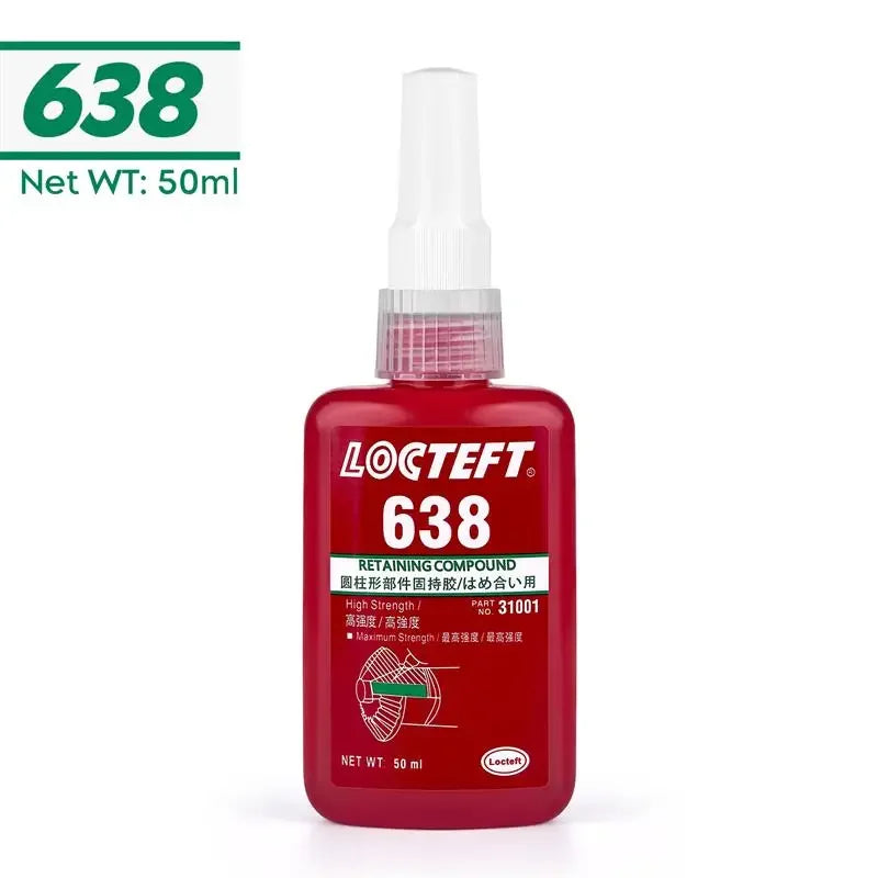 1pc 50ml Threadlocker Screw Glue Quickly Cured Thread Locking Agent Anaerobic Adhesive Corrosion-Resistant Anti-Loosening Glue Oasis Select 638