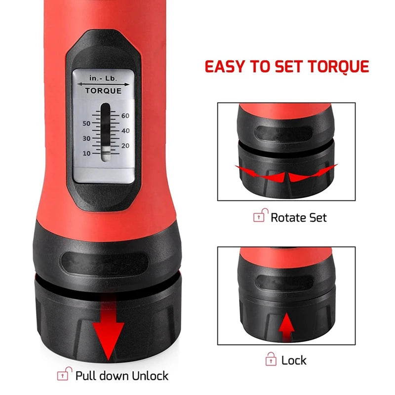 Adjustable Manual Torque Screwdriver Set Windows Torque Screwdriver With 20 Screwdriver Bits Set Kit Oasis Select