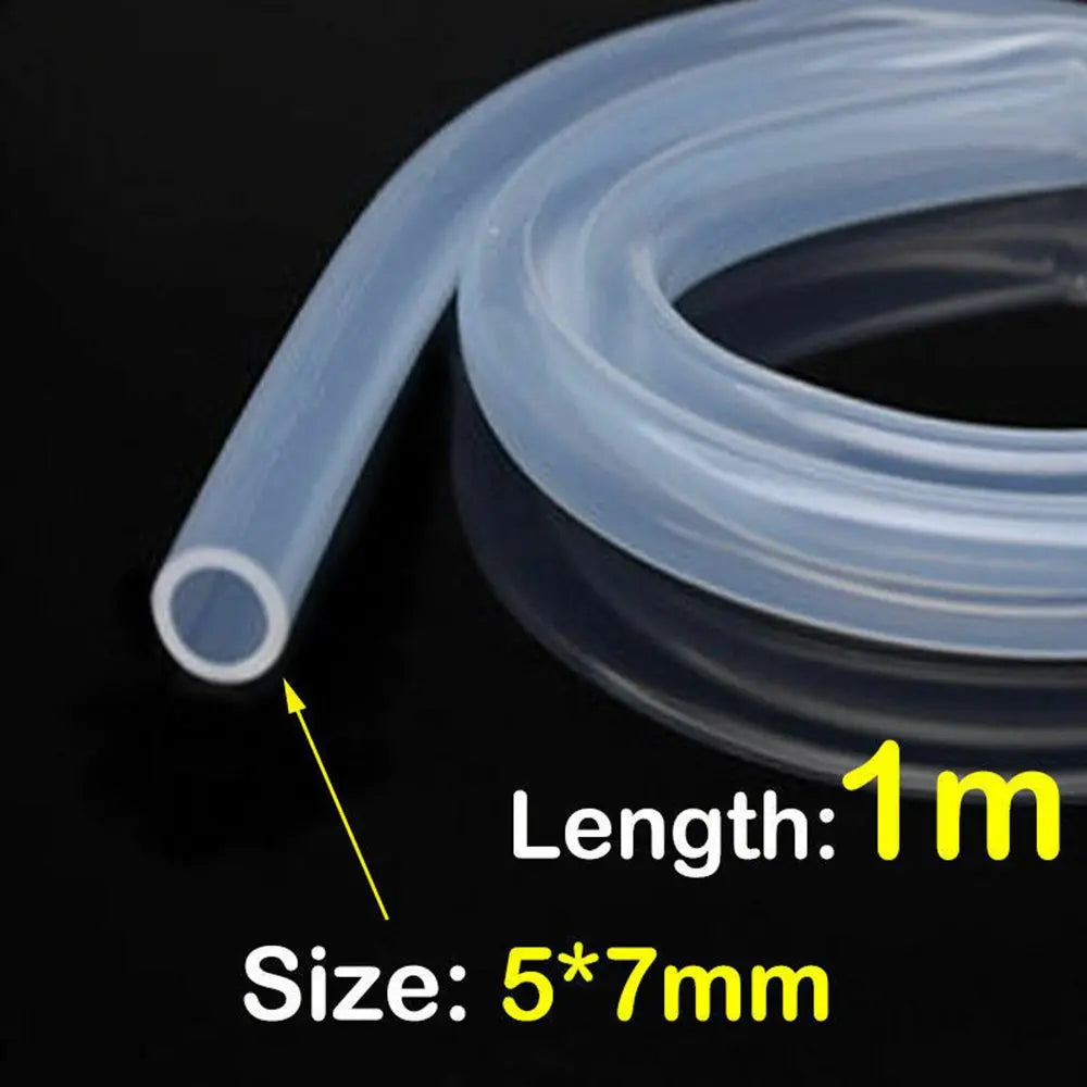 Food Grade Translucent Silicone Tube Soft Rubber Clear Hose Pipe Flexible Lightness Beverage Beer Milk Water Purifiers Hose Oasis Select 5X7mm