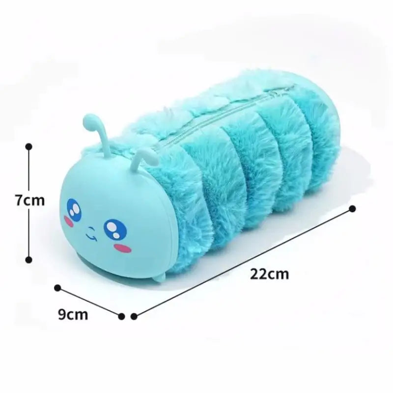 Cute Cartoon Plush Pencil Case Multi-function Storage Large-capacity Stationery Box Cosmetic Bag Oasis Select A5