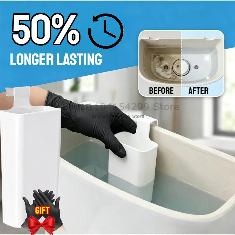 Toilet Bowl Cleaner Buffer Box,Toilet Solid Dispenser-Tank Replacement Part,Hanging Slow-Release Dispenser,Extends Cleaning Time Oasis Select