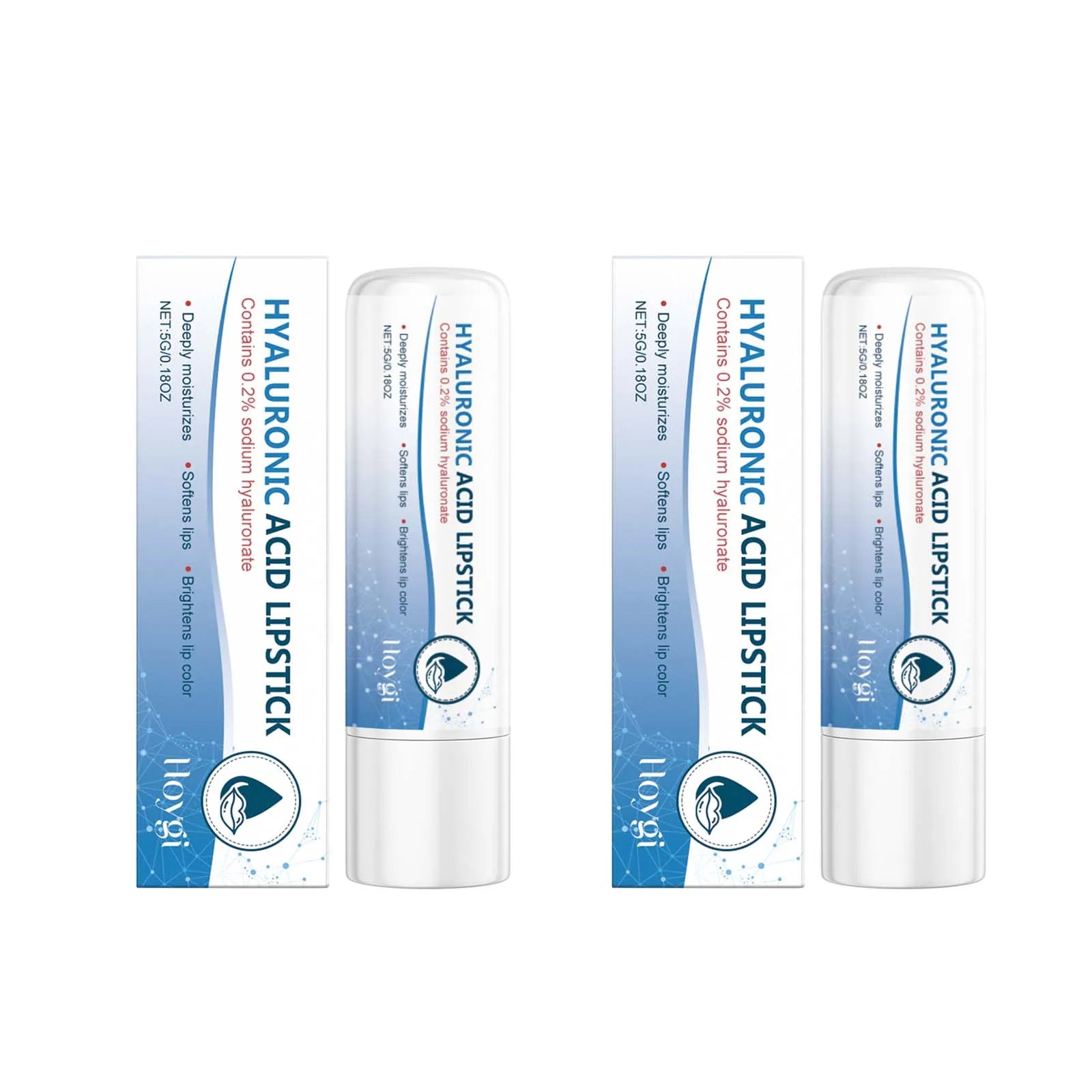 1/2/3pcs Hyaluronic Lip Balm Lips Skincare Anti Cracking Nourishing Brightening Moisturizing Lip Balm Lipstick Lips Skin Care Oasis Select 2Pcs