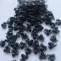 100/50Pcs Halloween Fake Spider Mini Luminous Plastic Spider Halloween Party Home Decoration Kids Tricky Prank Toy Haunted House Oasis Select 50pcs