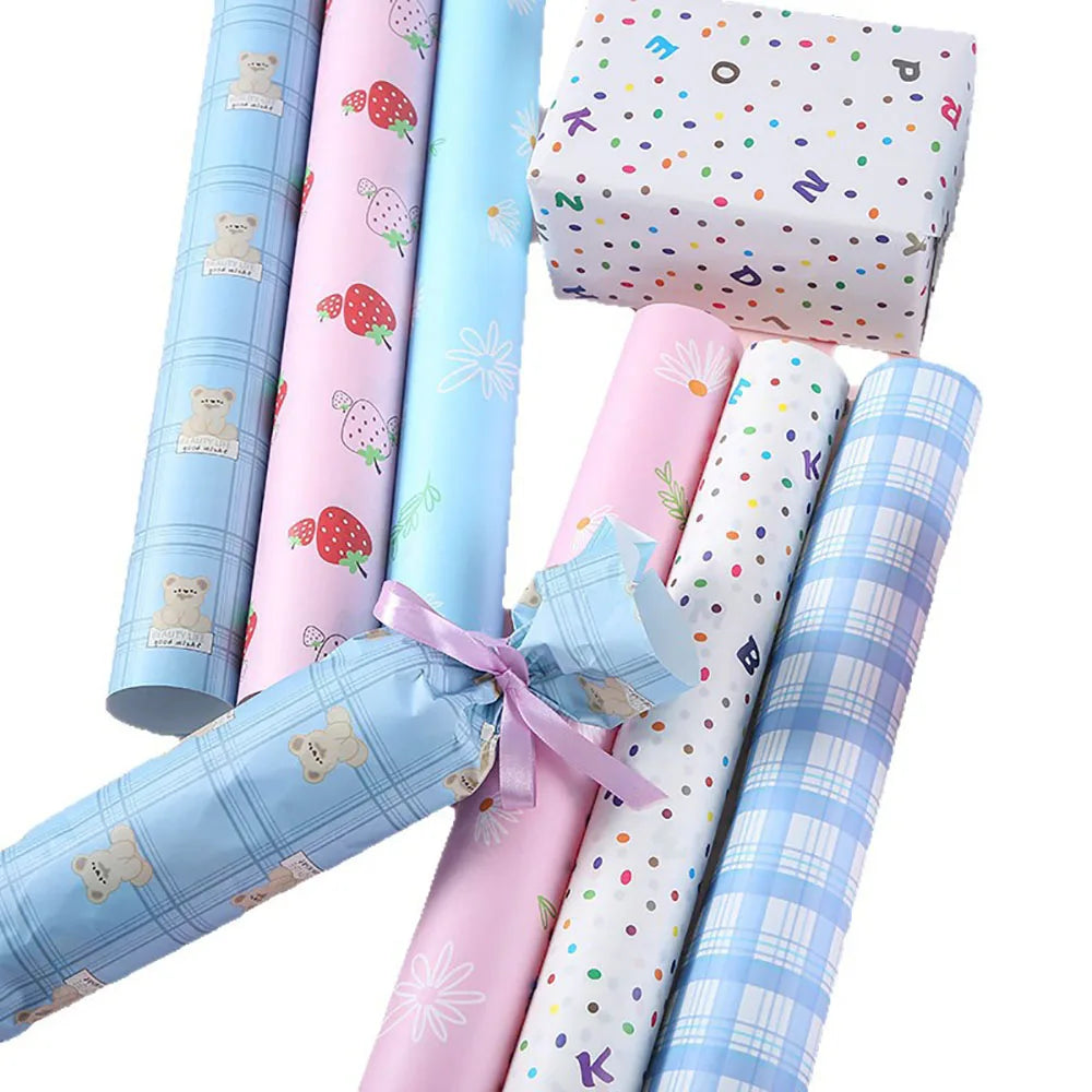 50*74cm Kraft Paper Gift Wrapping Paper Birthday Flower Bouquet Gift Packaging Wedding Xmas Party Decoration DIY Crafts Paper Oasis Select