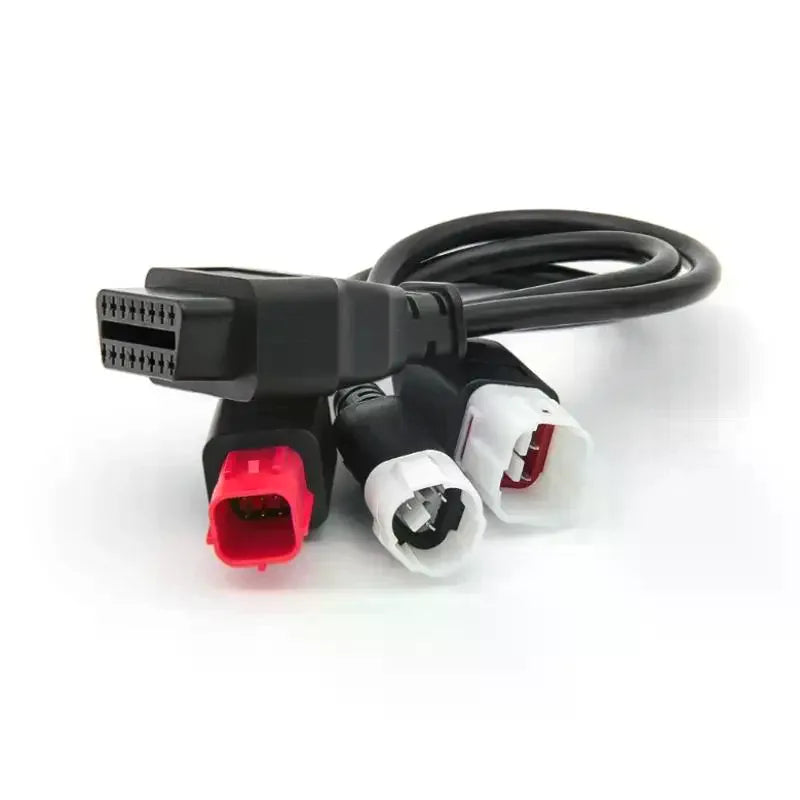 3 IN 1 For 3pin 4pin 6pin OBD2 16PIN Motorcycle Diagnostic Connector Cable Adapter Extension Cable Oasis Select