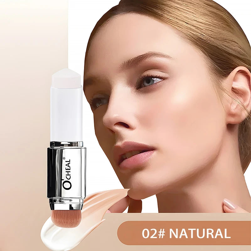 O'CHEAL Color-Changing Foundation Stick | Matte & Waterproof Foundation Stick Oasis Select 02 Natural 10g