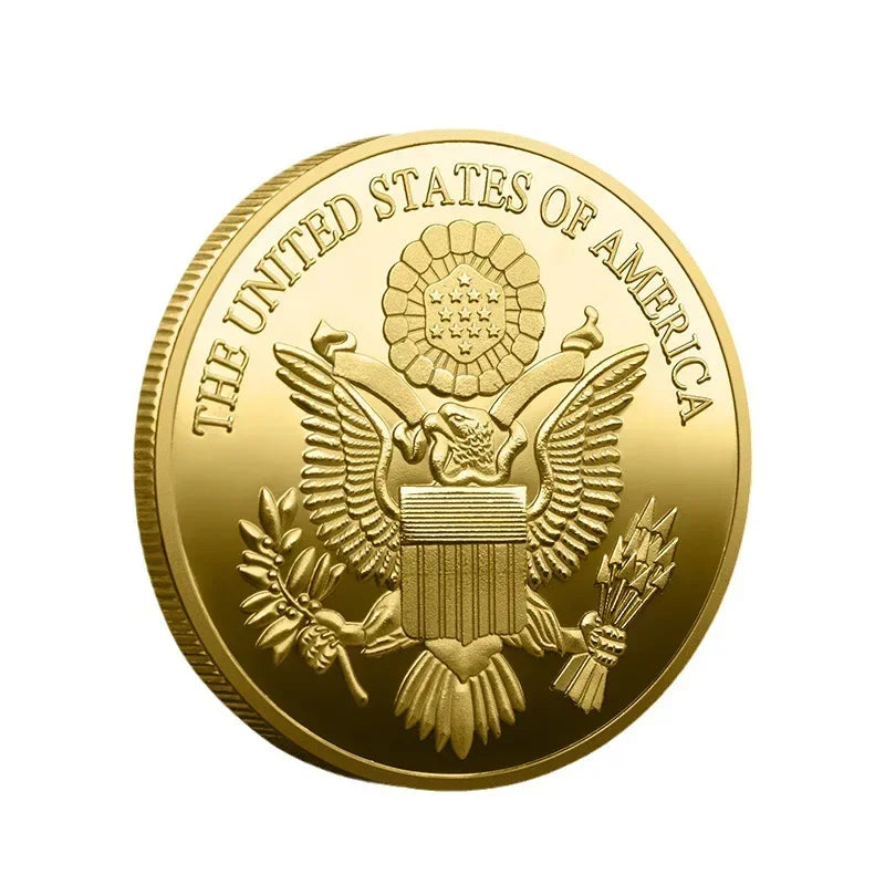 Souvenir Coin American Eagle of Liberty Commemorative Coin Double Eagle Lucky Gold Silver Coin Commemorative Medal Oasis Select