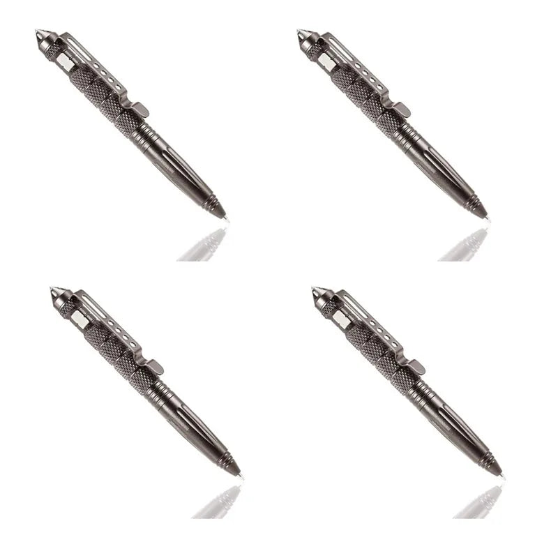 1 2 3 Multi Functional Tactical Pen Aluminum Anti Skid Portable Self