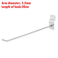 5Pcs Multi-function Storage Hanging Holder Display Hanger Single Pegboard Hook Retail Shop Goods Shelf Oasis Select 20cm