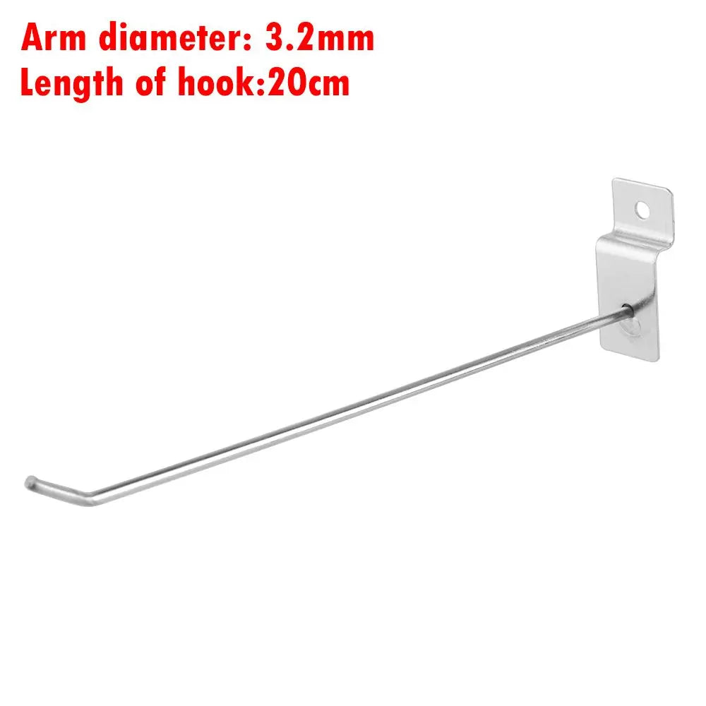 5Pcs Multi-function Storage Hanging Holder Display Hanger Single Pegboard Hook Retail Shop Goods Shelf Oasis Select 20cm