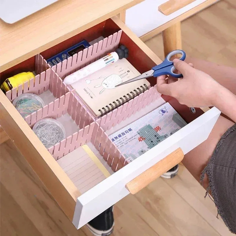 Household Drawer Separator Board Adjustable Cabinet Divider Multi-grid Storage Organizer for Underwear Socks Sundries Oasis Select