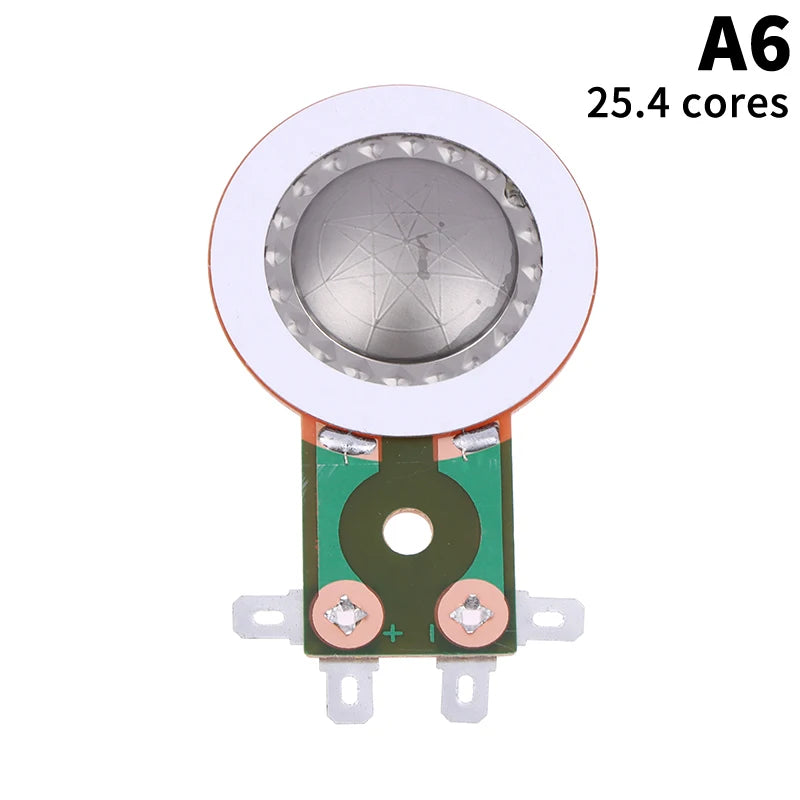 25.4MM Tweeters Voice Coil Round Speaker Treble Coil Replacement Horn Titanium Film Copper Clad Alumium Diaphragm Oasis Select A6