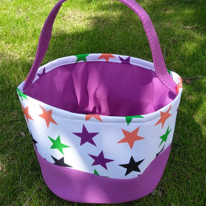 Halloween Portable Canvas Candy Bag Halloween Decoration Basket Kids Tote Bag Pumpkin Basket Halloween Decoration Oasis Select Style 8 Other