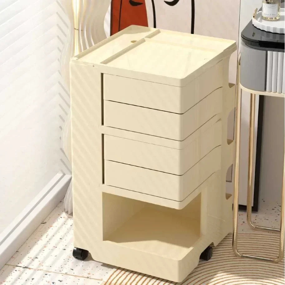 Trolley Rack Snacks Cosmetics Storage Cabinet Living Room Bedroom Multifunctional Cream Wind Rotatable Bedside Table Good Oasis Select 3rd floor