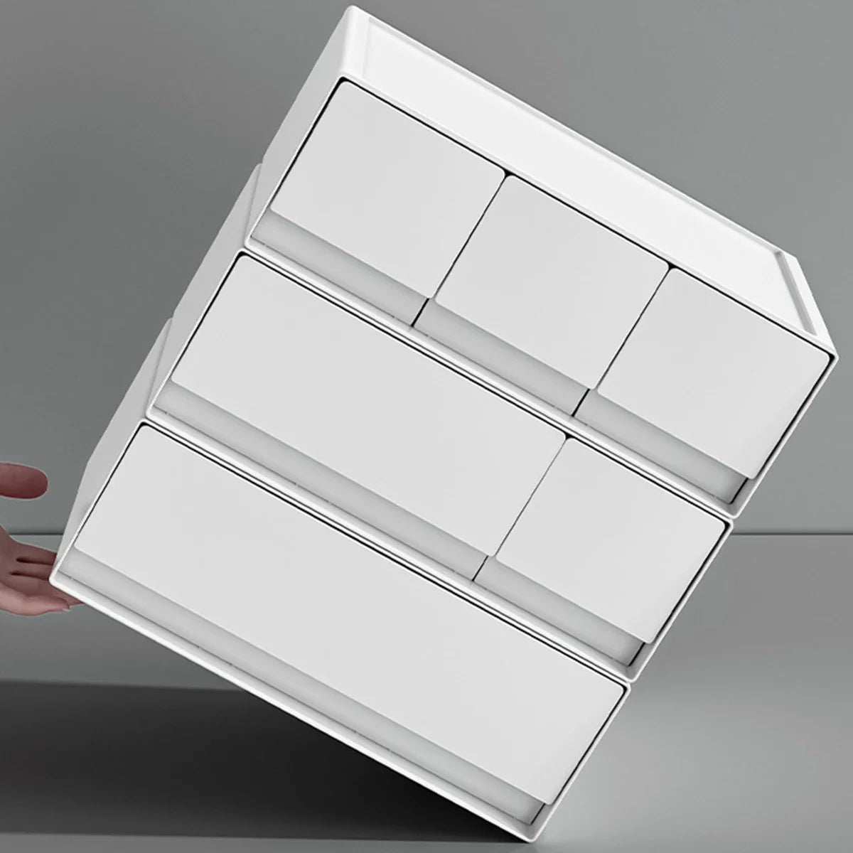 Multi-Layer Stackable Desktop Drawer Home Student Stationery Office Storage Cabinet Jewellery Jewellery Box Desktop Storage Oasis Select