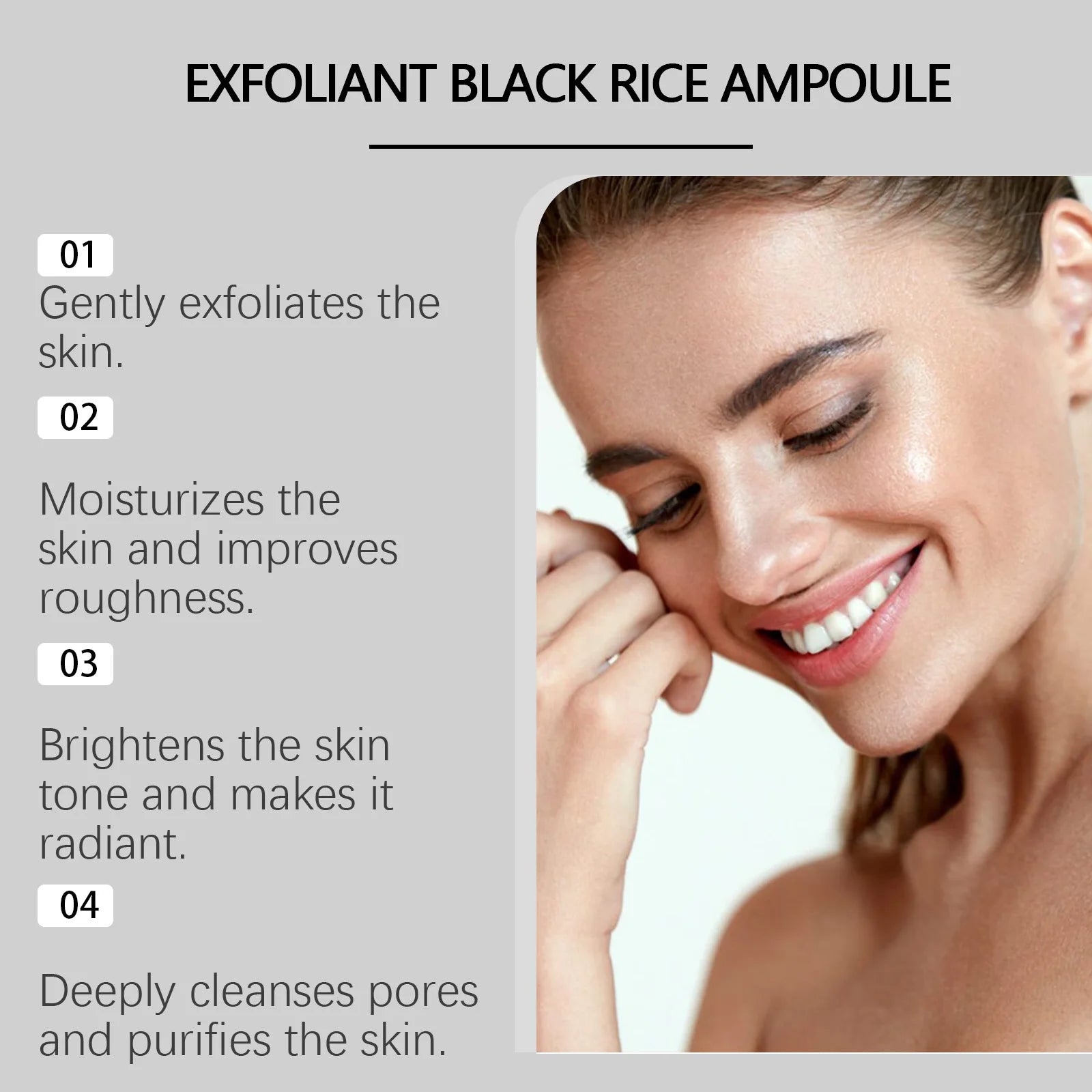 OceAura Black Rice Exfoliating Serum – Pore Cleanser & Brightener Exfoliating Face Serum Oasis Select
