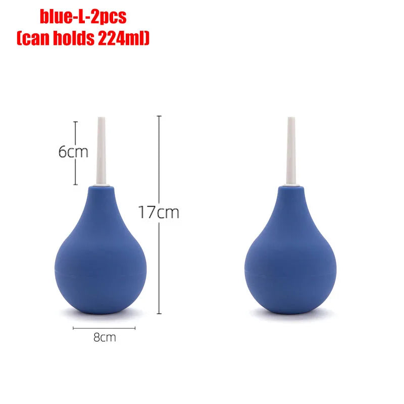 Enema multiple sizes personal care bidet penetration anal douche bathroom accessories toilet shower WC hygienic bidets parts Oasis Select blue-L-2pcs