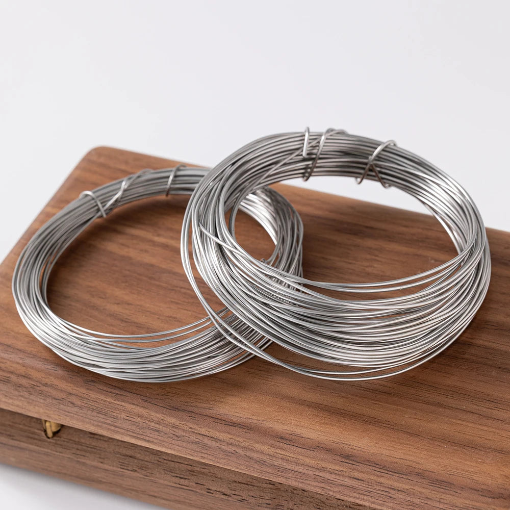 10m/Roll 0.3/0.4/0.5/0.6/0.7/0.8/1.0mm Soft Stainless Steel Bailing Snare Wire for Craft and Jewelry Making Oasis Select