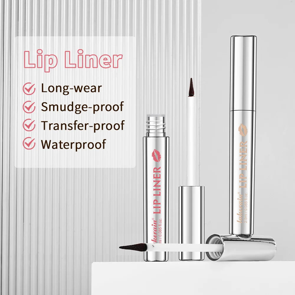 Waterproof Lip Liner Peel Off Tattoo Lipgloss Waterproof Long Lasting Matte Lip Tint Brown Contour Tear-off Lips Stain Cosmetics Oasis Select