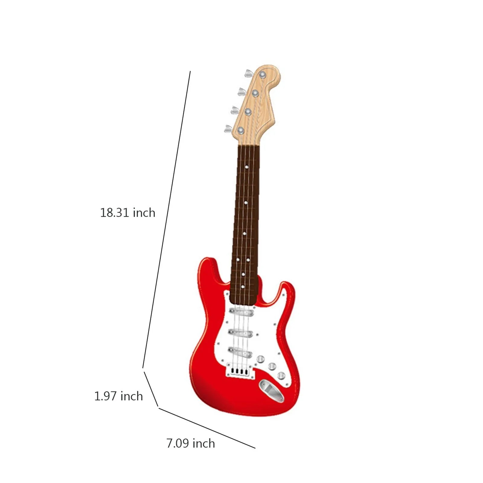 17" Kids Electric Guitar Toy – 4 String Musical Instrument Kids Guitar Toy Oasis Select