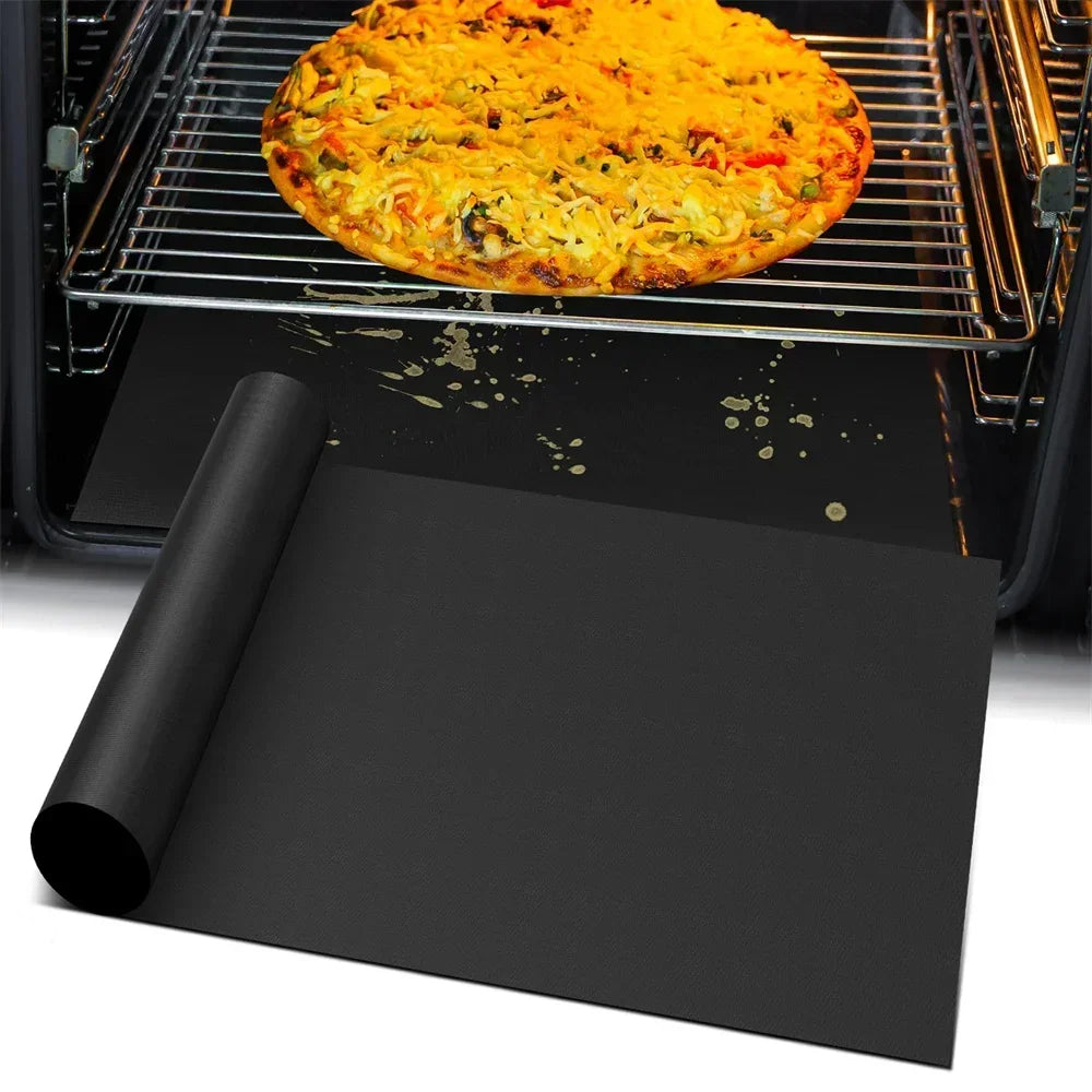 Reusable Non-Stick Oven Liners, Heat Resistant Teflon Protector Mat for Bottom of Electric & Gas Oven, Grill Mats for Roasting Oasis Select
