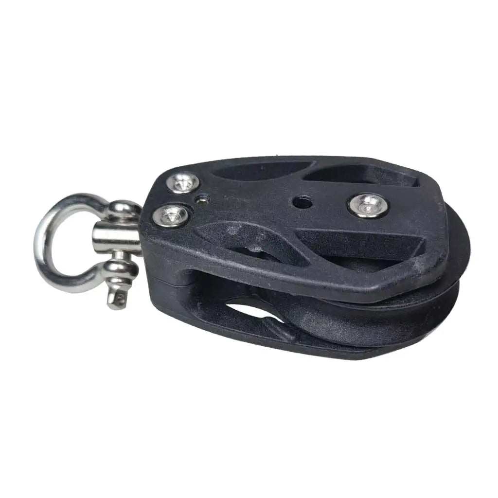 High Load Sheave Block Sailboat Single Pulley Swivel Shackle Sailboat Plain Bearing Block Rope Runner Boat Accessories Oasis Select
