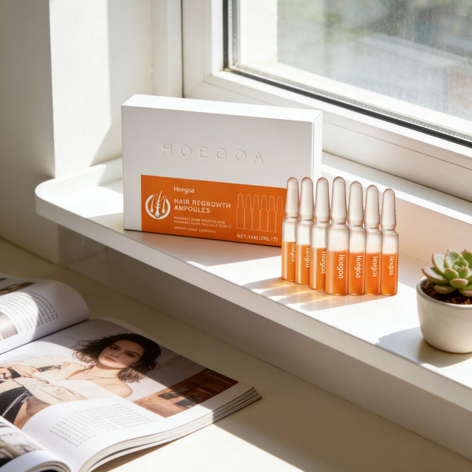 Hoegoa Hair Regrowth Ampoules – Scalp & Anti-Dandruff Treatment Hair Growth Serum Oasis Select