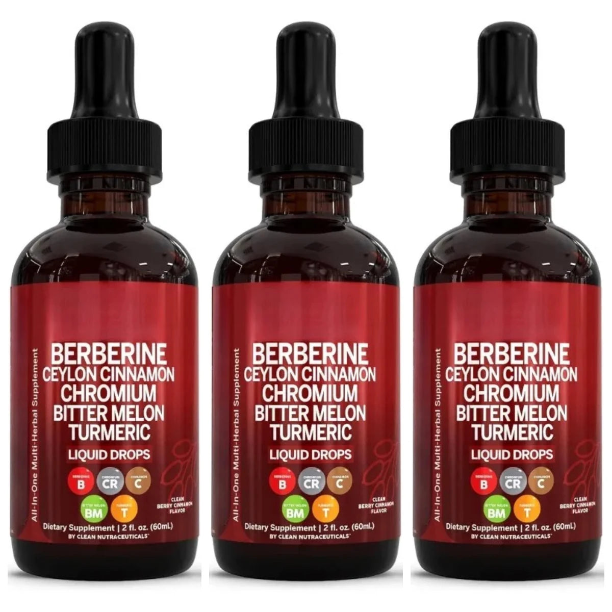 Organic Ceylon Cinnamon & Turmeric Drops – Non-GMO, Vegan Herbal Liquid Drops Oasis Select 3 bottles