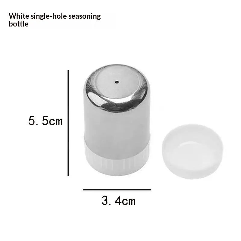 Mini Stainless Steel Salt & Pepper Shaker with Dust Cover