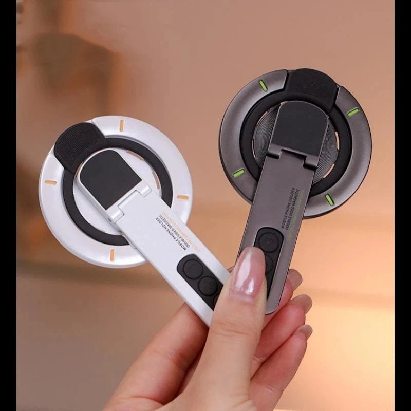 SU 1Pcs 360° Rotating Double-Sided Magnetic Phone Stand 3-in-1 Magnetic Suction Decompression Holder For Phone 17 16 15 14 13 12 Oasis Select